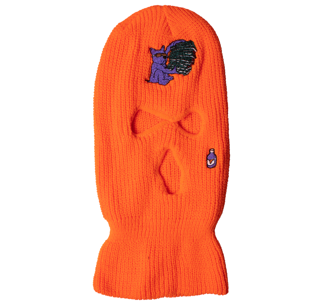 ORANGE SKI MASK