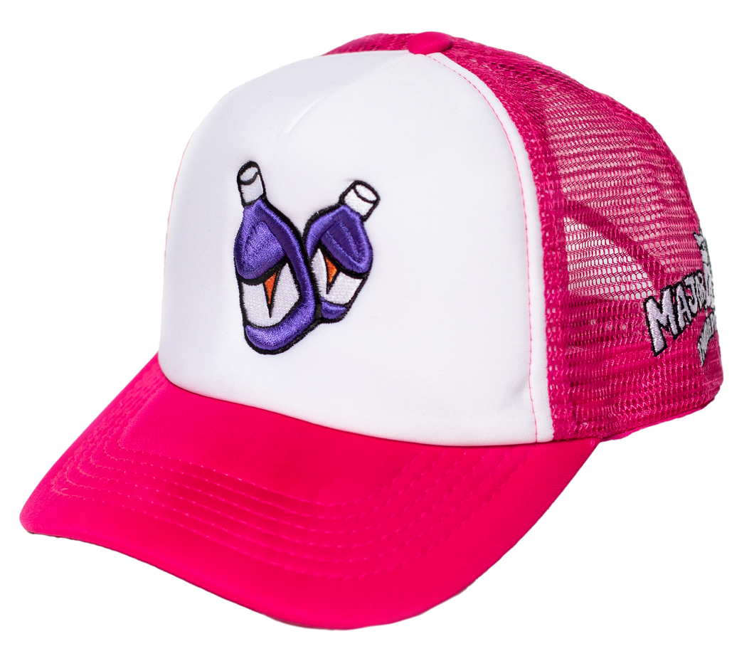 PINK/WHITE TRUCKER HAT