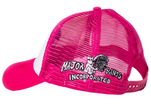 Load image into Gallery viewer, PINK/WHITE TRUCKER HAT
