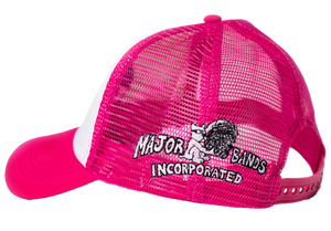 PINK/WHITE TRUCKER HAT