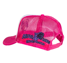 Load image into Gallery viewer, DARK PINK/WHITE TRUCKER HAT
