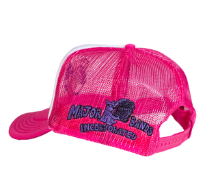 DARK PINK/WHITE TRUCKER HAT